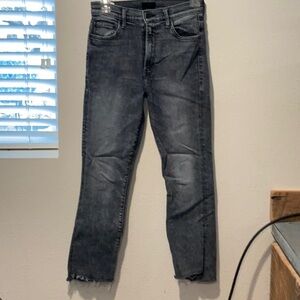 Motherhood Gray Straight Jeans